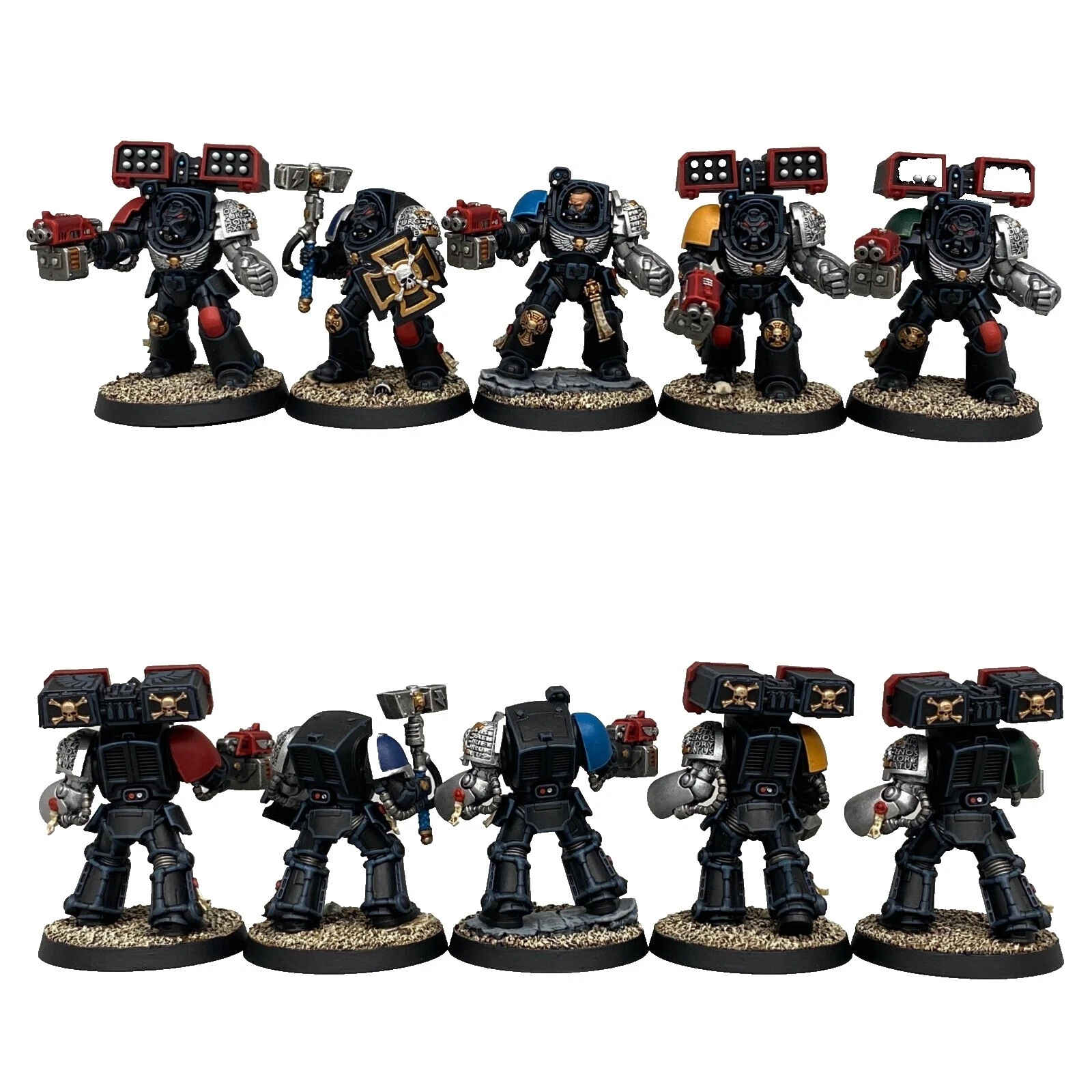 Полностью собранные и раскрашенные мини-игрушки Warhammer 40K Deathwatch