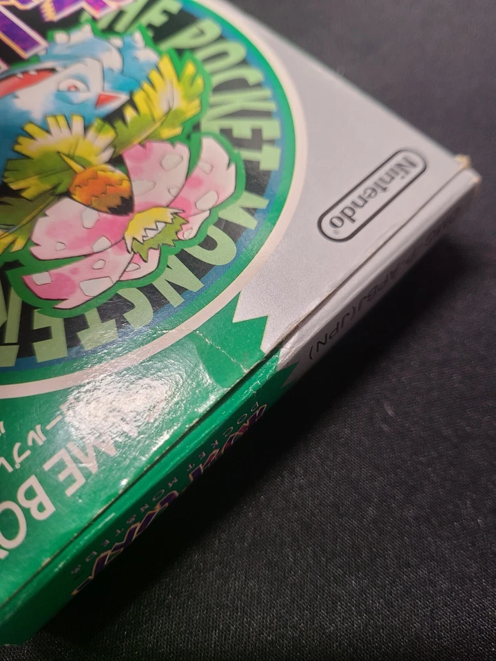 1996 Pokemon Green First Print Big UPC 00 Cartridge Boxed Japanese New Battery - Image 2 of 4
