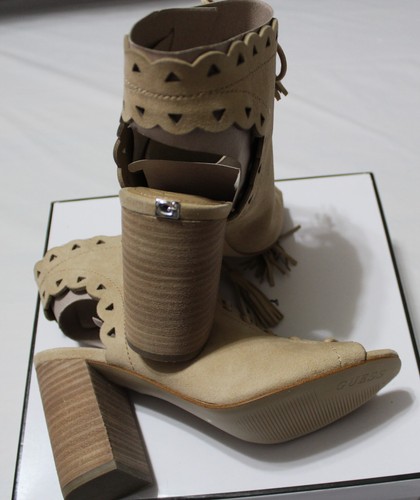GUESS ONILA LIGHT NATURAL SUEDE SANDAL US 8M - Picture 7 of 7