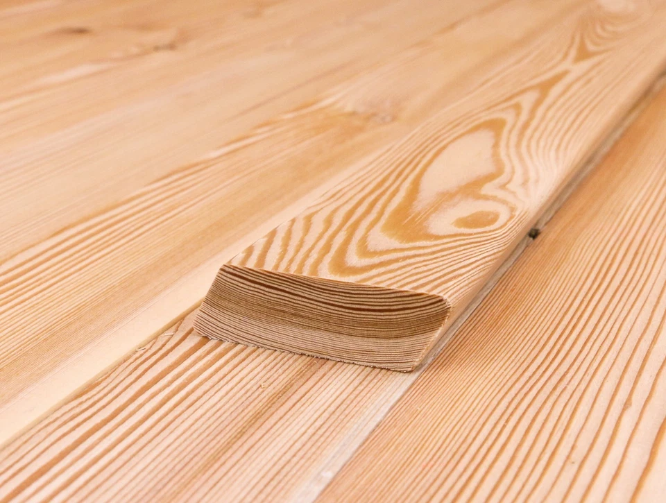 Sibirische Lärche, Rhombusleisten Fassade Leiste Rhombus Zaun Latten Lärchenholz - Bild 3 von 4