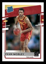 2021 Panini Chronicles Draft Picks #27 Evan Mobley Rookie USC Trojans