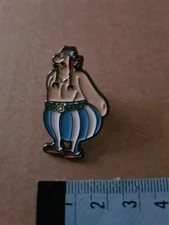 Obelix Style Metal & Enamel Pin Badge  Cartoon Comic Asterisk Asterix New
