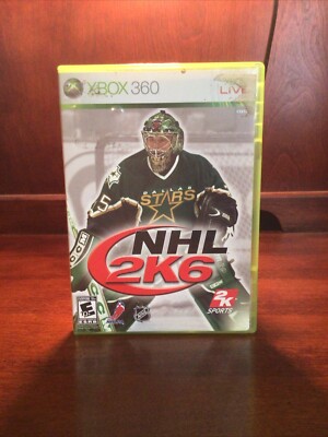 NHL 2K6 (Microsoft Xbox 360, 2005) Complete with Manual