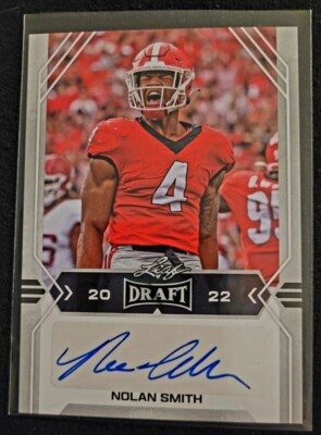 2022 Leaf Draft - Autographs #BA-NS1 Nolan Smith Eagles! Great Auto!