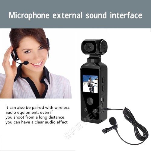 4K HD Pocket Action Camera 270° Rotation WiFi Vlog Camera Handheld Sports Cam UK - Picture 19 of 23