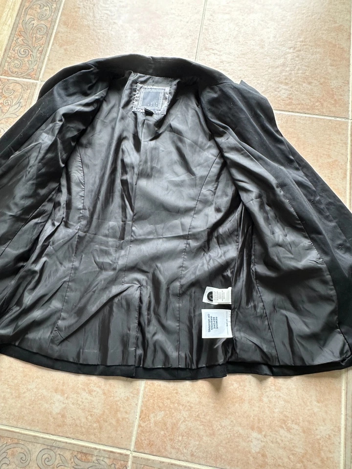 全新! OLD NAVY 全新带标签 - 棉氨纶混纺黑色西装外套女式 M — 第 3/4 张图片