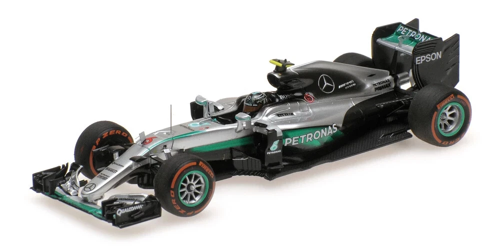 1/18 メルセデス F1 W07 2016 ロズベルグ #6 18S242 2016 Mercedes-Benz AMG F1 W07, #6 Nico Rosberg - Bburago 18