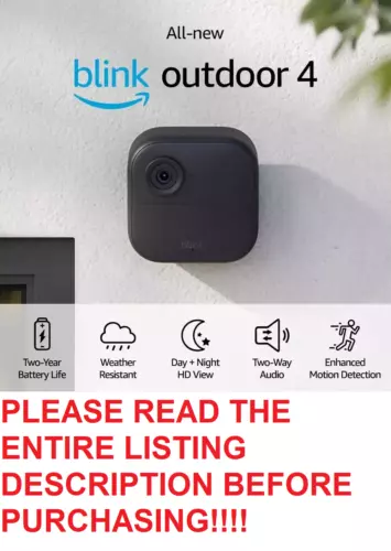 Blink Outdoor (4th Gen) Add-On Home Security Camera | HD Video work with XT1 XT2