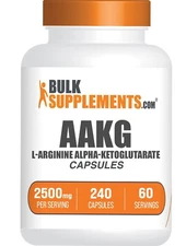 BulkSupplements L-Arginine Alpha-Ketoglutarate(AAKG) Capsules-2500mg per Serving