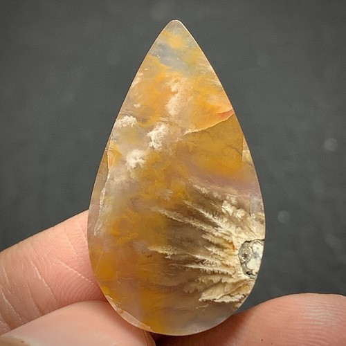 Natural Plume Agate 29x16x4mm High Quality Cabochon 13.5 ct - Picture 5 of 5