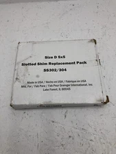 (Qty. 5) Zoro Select 36D769 Slotted Shim 5 X 5" X 0.125"