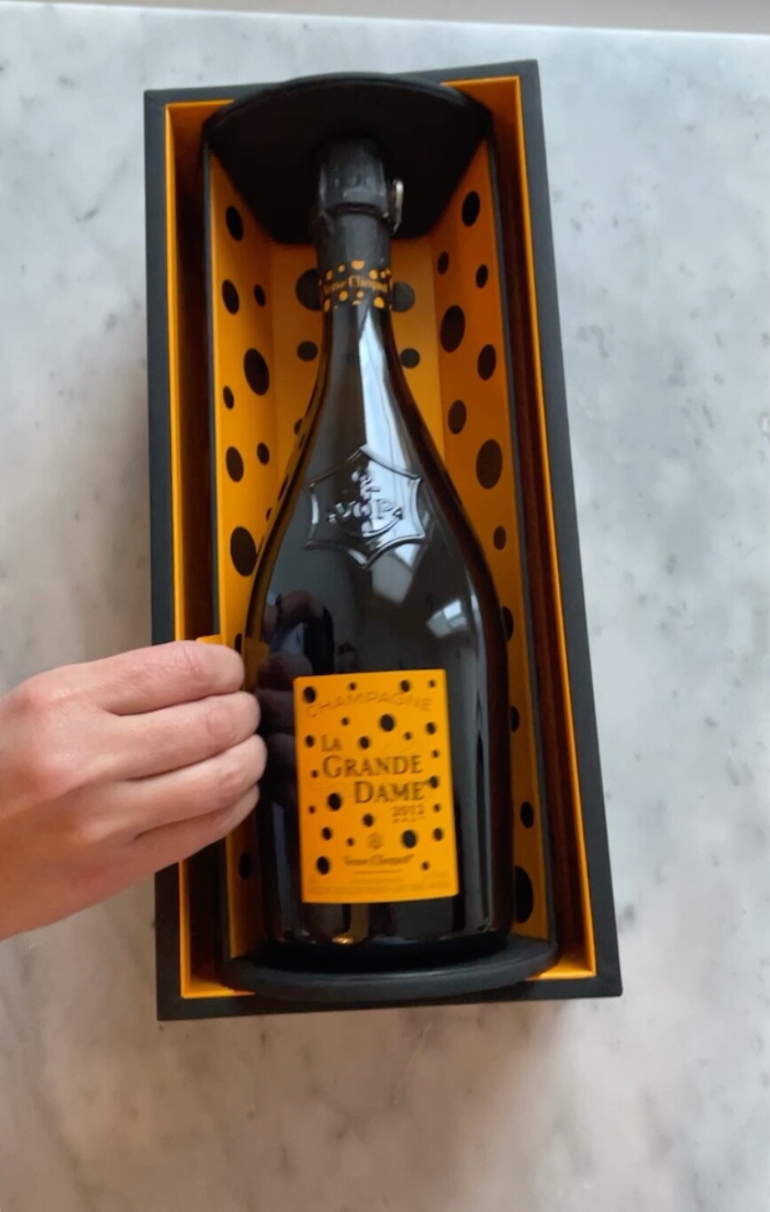 Veuve Clicquot x Yayoi Kusama La Grande Dame 2012 Limited Edition Box Dot Empty Campanha da