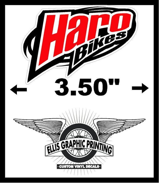 556 3.5" Haro BMX Vintage Bicycle Bike Decal Sticker Laminated eBay