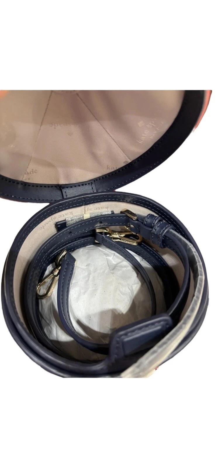 Tracolla Kate Spade KE578 Winter Wonders 3D Carou nuova con etichetta