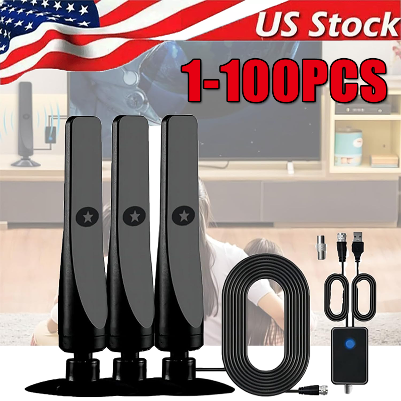 4K Rewave Antena, TV Antenna, Suction Cup TV Antenna Plug Play 3m Cable 2024 LOT