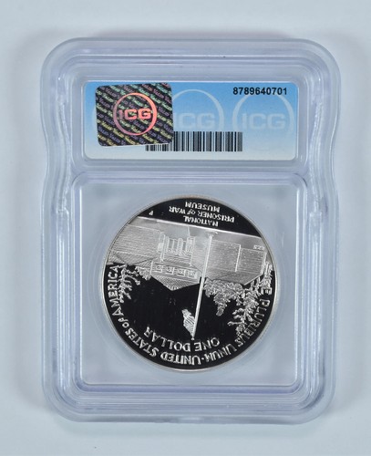 1994-P POW Museum Commemorative Silver Dollar PR70 DCAM ICG - Picture 2 of 5