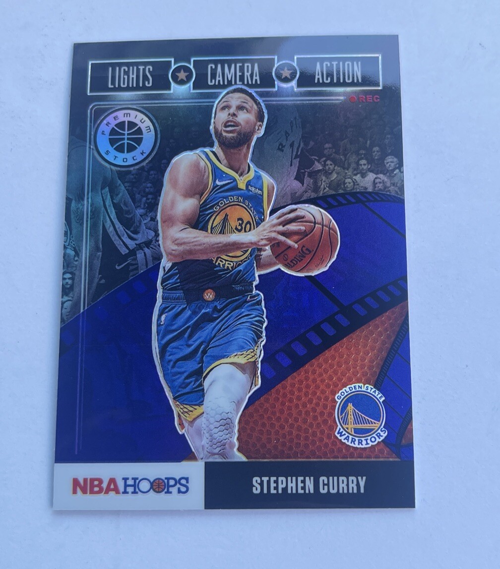 2019-20 Hoops Premium Stock #2 Stephen Curry Lights Camera Action