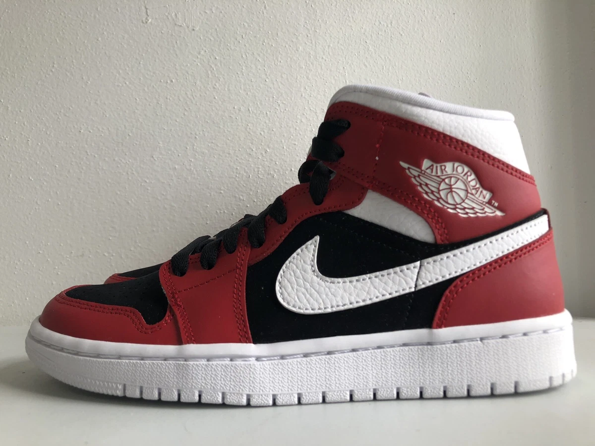 Nike Women s Air Jordan 1 Mid Gym Red White Black BQ6472 601 Size