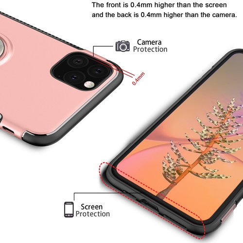For iPhone 11 Pro iPhone 11 iPhone 11 Pro Max Ring Case Hybrid Dual Layer Armor - Picture 21 of 41