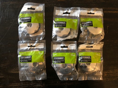 (6) Paquetes de 2 Bridas Everbilt 3/8" IPS Acabado Cromo 1000049733 - Imagen 1 de 3