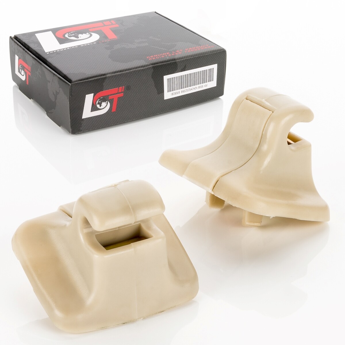 2x Sun visor holder Sun visor Clip beige for VW SCIROCCO 137, 138