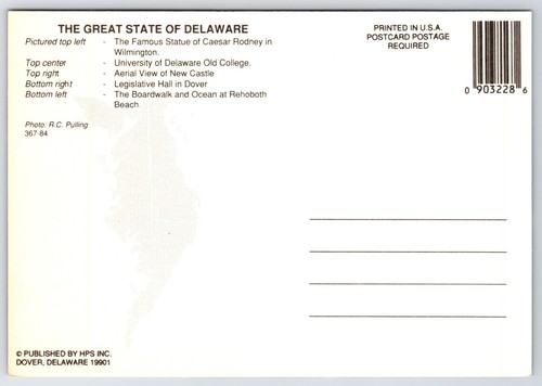 Postcard Delaware The First State Multiview - RC Pulling - Picture 2 of 2