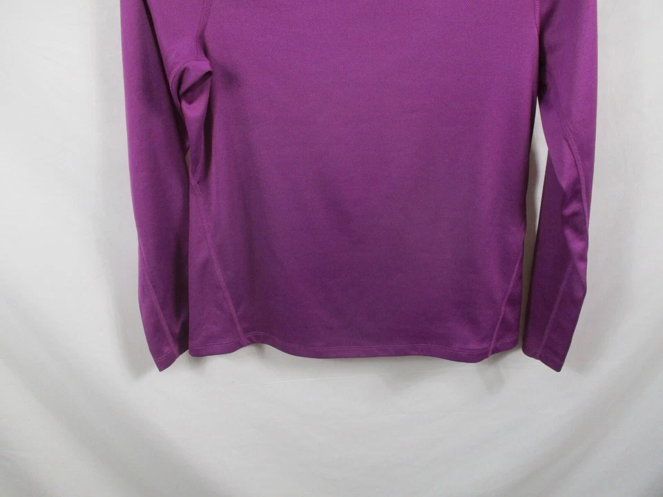 Camisa para mujer Xersion mediana púrpura cuello redondo manga larga atlética poliéster Foto 3 de 4