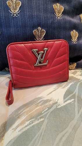 Authentic Louis Vuitton New Wave Red Gypto Mini Compact Wallet