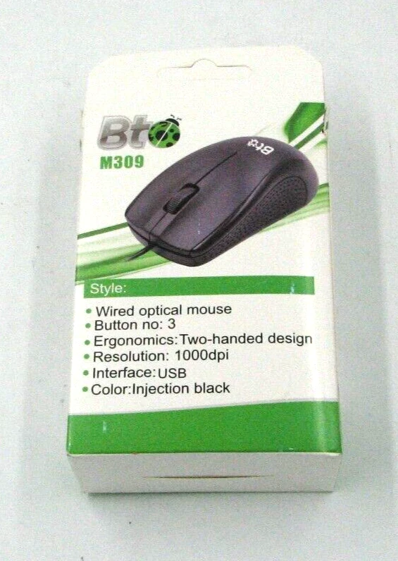 BT M309 Digital Optical Mouse Wired USB 3 Button - Image 2 of 4
