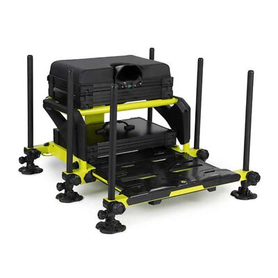 Fox Matrix S25 Pro Seatbox Lime Edition - Sitzkiepe, Sitzbox, Kiepe für Angler 