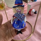 VINTAGE Handmade Italian Glass Holiday Ornament- Patriot Girl- Lord & Taylor NWT