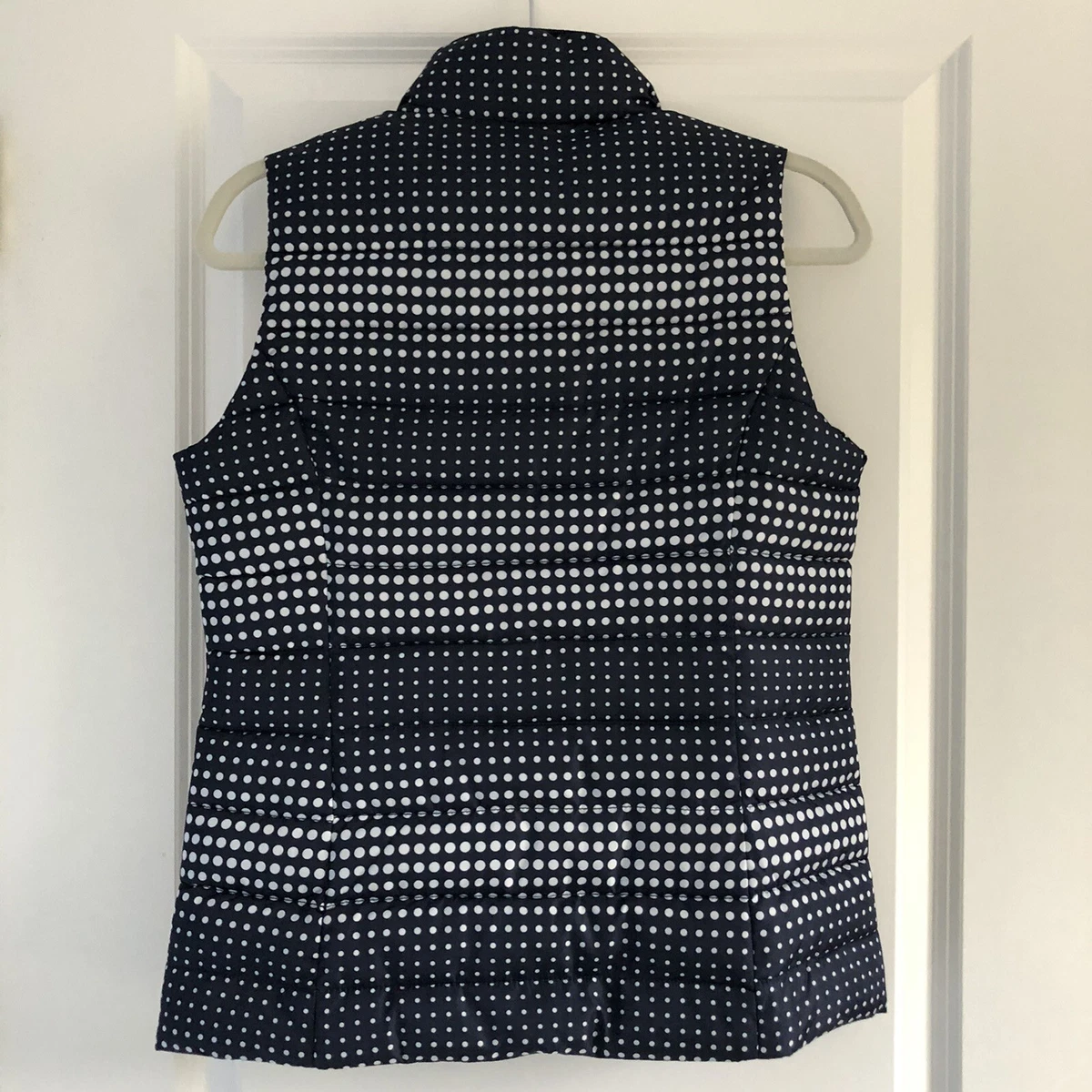 Polka dot shop puffer vest