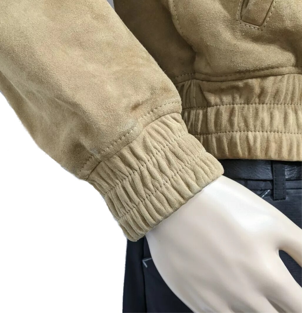 Giacca Saint Laurent uomo pelle biker cafe racer tabacco nuova con etichette UK 42 RRP £ 2900
