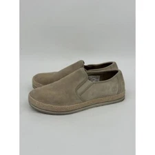 Timberland Eivissa Sea Leather Slip On Shoes Women 6.5 Taupe Casual A1MC1 Ladies