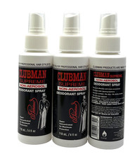 Clubman Supreme Non Aerosol Deodorant Spray 4 fl.oz-3 Pack