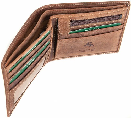 Visconti RFID blockierende Herren Geschenkbox Distressed Oil Echtleder Geldbörse 707 - Bild 14 von 24