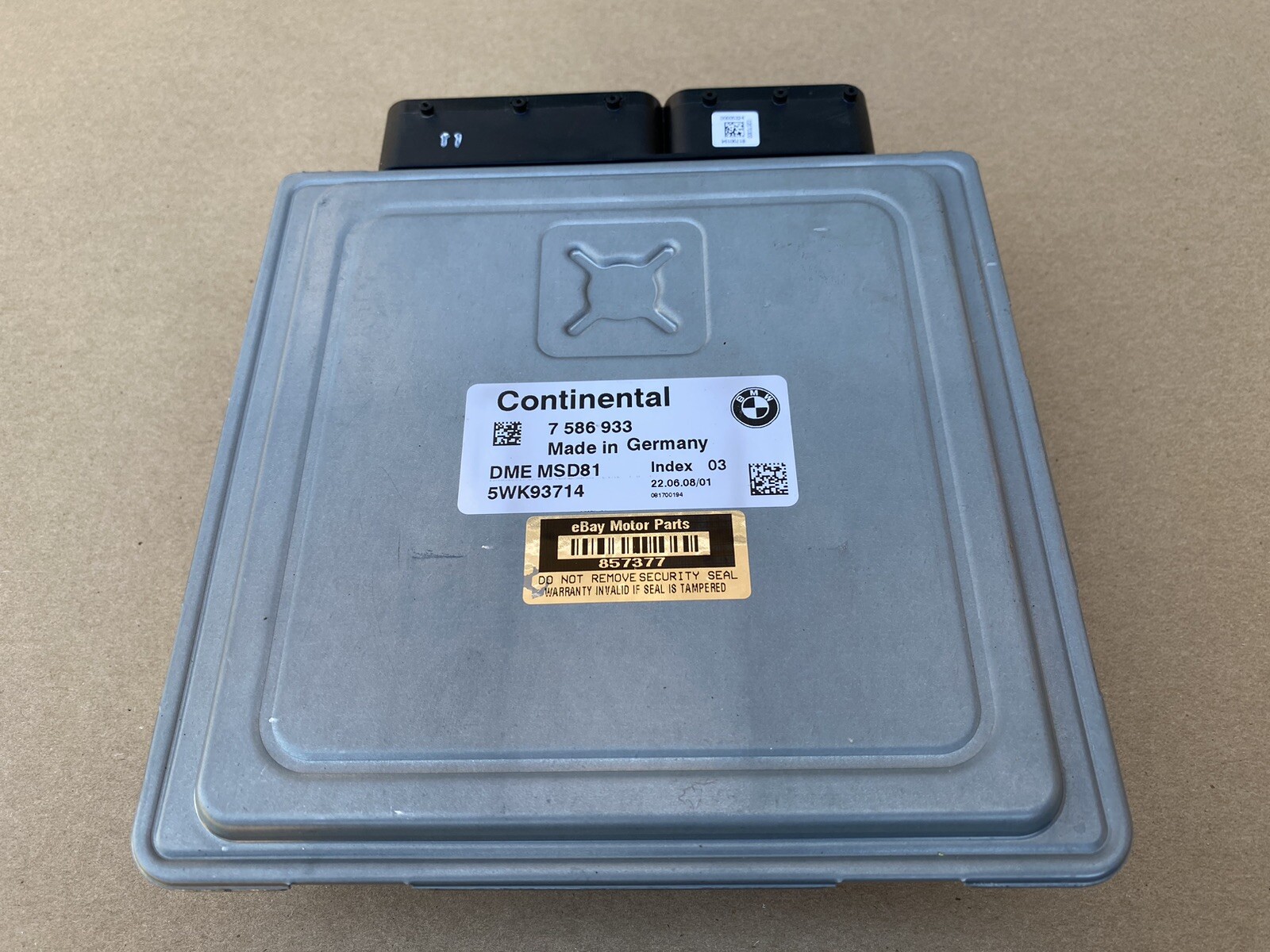 2008 BMW 335i ECU DME 7586933 Msd81 Engine Computer for sale 