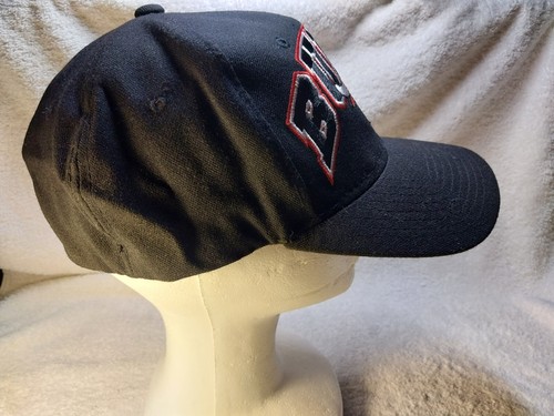 VINTAGE 90's BLACK Chicago Bulls Starter Fitted Size 7 3/4 Sz. 2 Hat Cap - Picture 2 of 6