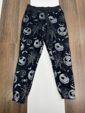 The Nightmare Before Christmas Mens S 4-6 Fleece Pajama Pants Jack Skellington