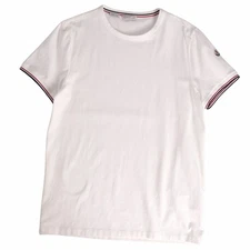 Moncler T Shirts 2022 Cut & Sewn Short Sleeve Cotton Tops Mens L Used MOLO-0
