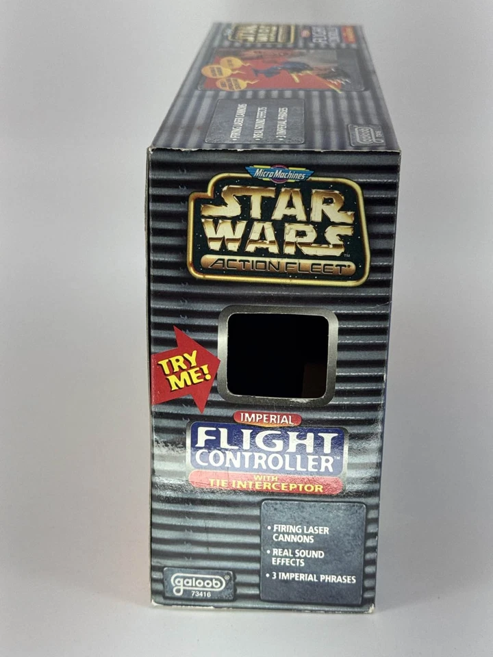 星球大战动作舰队飞行控制器领带拦截器 Galoob 73416 1996 全新带盒 — 第 4/4 张图片