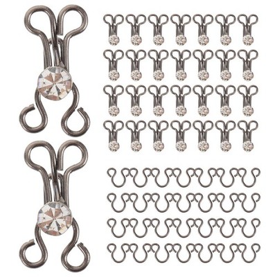 20 Pcs Nähhaken Und Ösenverschluss Druckknöpfe Annähen Mantelverschlüsse