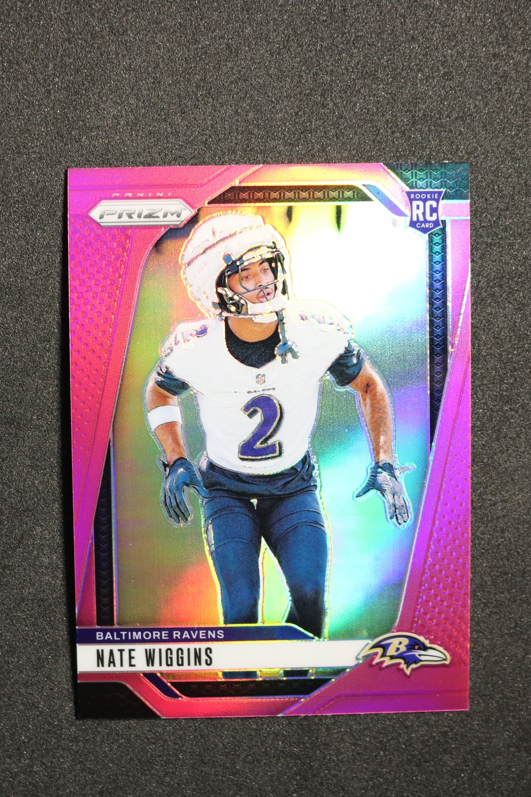 2024 Panini Prizm #380 Nate Wiggins Pink