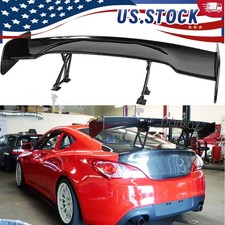 46 Rear Trunk Spoiler Wing Adjustable Gt-style Glossy Black For Hyundai Genesis