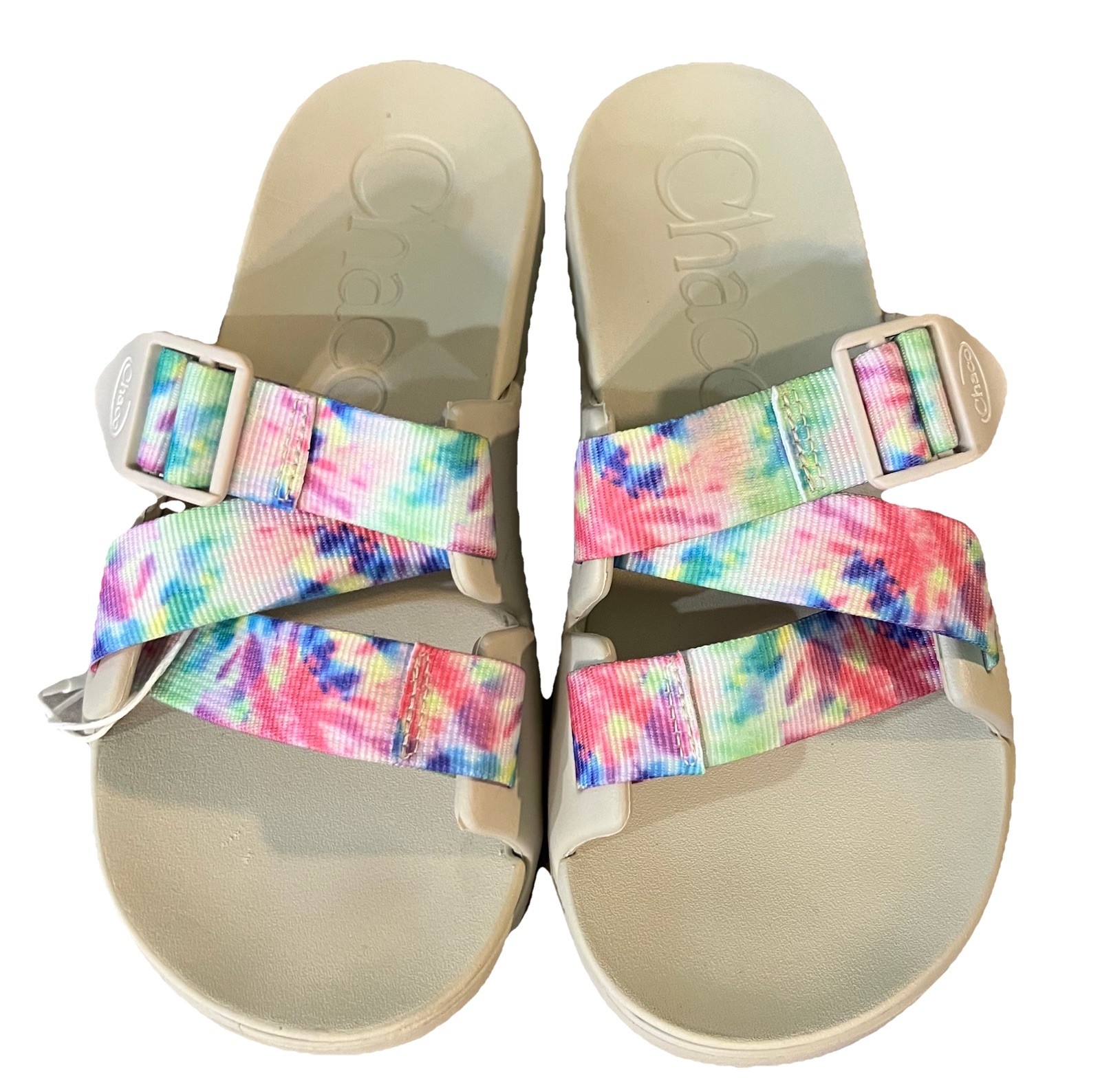 Chaco Chillos Lightweight Tie-Dye Slide Sandals Women's Size 8 New with Tag