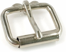 Heavy Duty Roller Buckle - Nickel Finish - Various Sizes 2 Pieces, Nickel - 1 