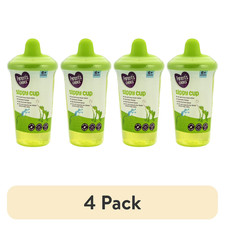 4 pack Parent's Choice Hard Spout Sippy Cup, Green, 9 fl oz, 6 Months 
