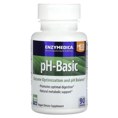 2 X Enzymedica, pH-Basic, 90 Capsules-Worldwide