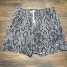 Cove Shorts 36  Waist 7  Inseam Black Snake Skin