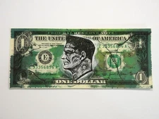 "Eisenhowerstein" Frankenstein Money Art Collectible Dollar Bill Mixed Media 1/1